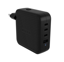 HYPER HJ1002BKWWGL cargador de dispositivo móvil Portátil, Smartphone, Tableta Negro Corriente alterna Carga rápida Interior