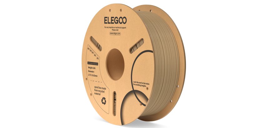 Elegoo 6976021769216 3D-Druckmaterial Polylactid-Säure widerstandsfähig (PLA) Holz 1 kg