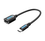 Vention Conversor CCSBB/ USB Tipo-C Macho - USB Hembra/ 15cm/ Negro