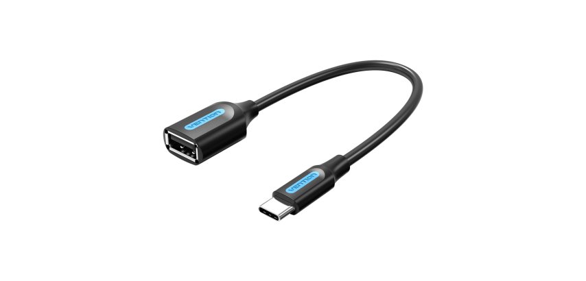 Vention Conversor CCSBB/ USB Tipo-C Macho - USB Hembra/ 15cm/ Negro
