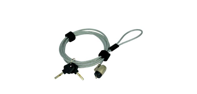 MCL 8LE-71012UNIV câble antivol Noir, Métallique 1,8 m