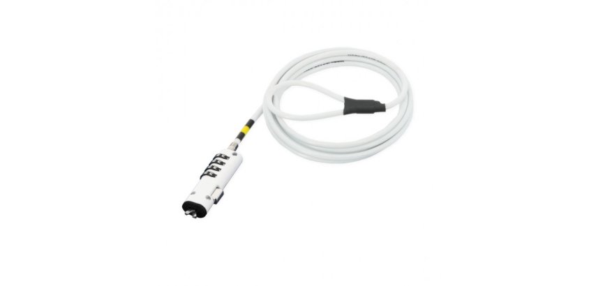 Mobilis 001334 câble antivol Blanc 1,8 m