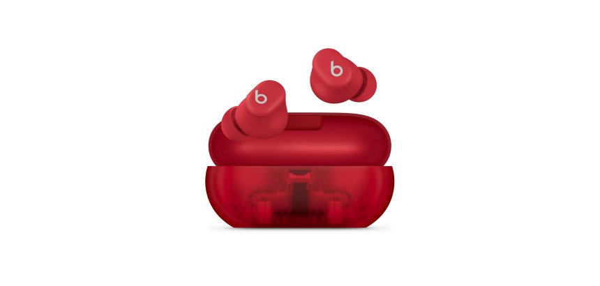 Apple Beats Solo Buds - Auriculares de tapón True Wireless - Rojo transparente