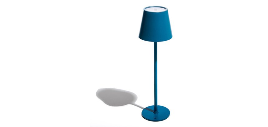Muitomas TABLELAMPBL lampada da tavolo LED Blu artico