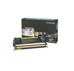 Lexmark - jaune - original - cartouche de toner - LCCP, LRP