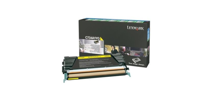 Lexmark C734A1YG Cartouche de toner 1 pièce(s) Original Jaune