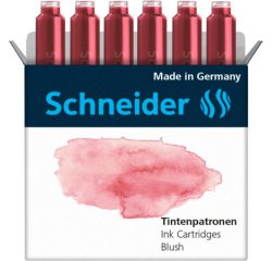 Cartouche encre schneider coloris blush pastel boite 6  unites