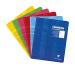 Cahier piqué 17x22 cm 32 pages double ligne 2 mm + interligne verticale + marge - Assortis