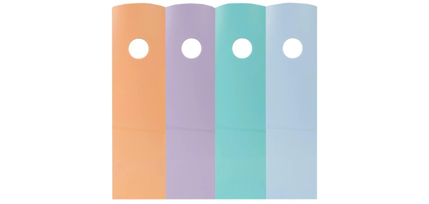 Set de 4 porte-revues Mag-Cube Aquarel - Couleurs assorties