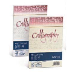 Busta Calligraphy Millerighe - 120 x 180 mm - 100 gr - avorio - Favini - conf. 25 pezzi