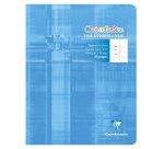 Cahier piqué 17x22 cm 32 pages double ligne 3 mm + interligne + marge - Assortis