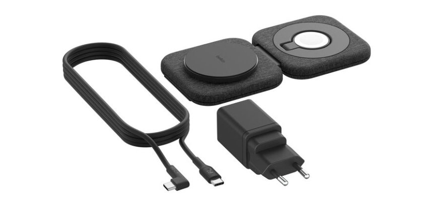 Belkin BoostCharge Pro Casques, Smartphone, Smartwatch Noir Secteur Recharge sans fil Charge rapide Intérieure