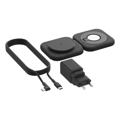 Belkin BoostCharge Pro Écouteurs, Smartphone, Smartwatch Noir Secteur Recharge sans fil Charge rapide Intérieure