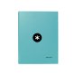 Classeur antartik 4 anneaux ronds 25mm a4 carton rembordé coloris menthe