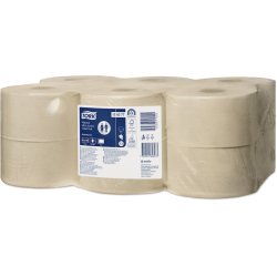 Papier toilette tork mini t2 jumbo naturel advanced 2 plis rouleau 170m