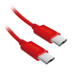 SBS Câble USB textile USB-C - USB-C 1.5m