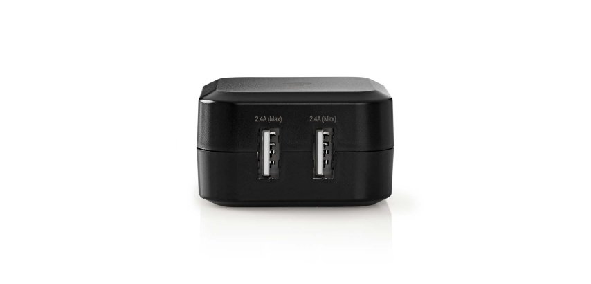 NEDIS Chargeur secteur 2 sorties USB-A 24W