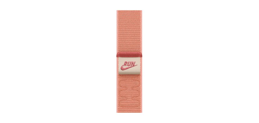 Apple Nike Sport Loop Band Roze Nylon, Gerecycled polyester, Spandex