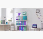 Classeur a levier exacompta teksto rigide a4 dos de 80 mm dim 32x29 cm coloris assortis