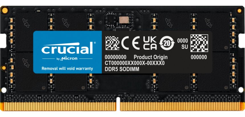 Crucial CT32G56C46S5 module de mémoire 32 Go 1 x 32 Go DDR5 262-pin SO-DIMM