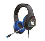 Sparco SPHEADPHONEPRO headphones/headset Wired Head-band Gaming USB Type-A Black, Blue