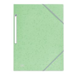 Chemise 3 rabats Oxford top file + a4 avec élastique couverture carte vert pastel