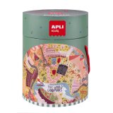Puzzle circulaire de 48 pièces pour apprendre les Monuments