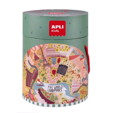 Puzzle circulaire de 48 pièces pour apprendre les Monuments