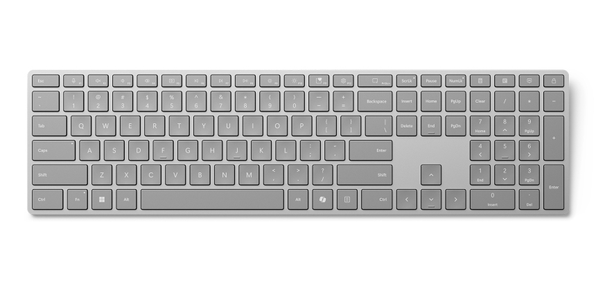 Microsoft Surface Keyboard (2nd Edition) clavier maison/bureau Bluetooth AZERTY Français Gris