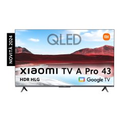 Xiaomi TV A Pro 43'' 109,2 cm (43") QLED 4K Ultra HD Smart TV Wi-Fi Grigio, Titanio