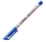 Stylo-feutre stabilo ohp pen soluble pointe fine 0.7mm multi-supports effaçable grip ergonomique coloris bleu