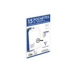 Paquet de 15 Pochettes Blanches C5-162x229 mm - Auto-Adhésives - 120g/m2 - Blanc