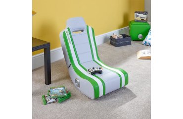 X Rocker Shadow 2.0 Konsolenspielstuhl Gepolsterter Sitz Grün, Weiß