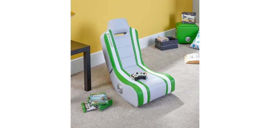X Rocker Shadow 2.0 Console Gaming Chair Padded Seat Green, White
