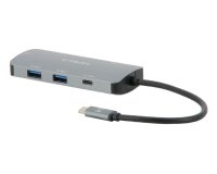Mobilis 001382 station d'accueil Avec fil USB 3.2 Gen 1 (3.1 Gen 1) Type-C Noir, Gris