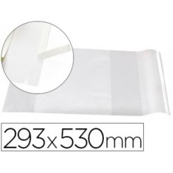 Couvre-livres liderpapel nº29 pvc transparent 13/100e 285x530mm avec rabat adhésif adaptable