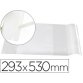 Couvre-livres liderpapel nº29 pvc transparent 13/100e 285x530mm avec rabat adhésif adaptable