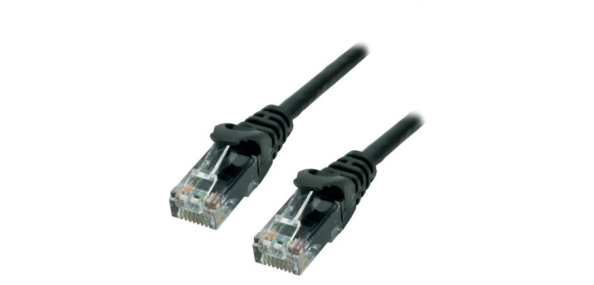 MCL FCC6M-5M/N câble de réseau Noir Cat6 U/UTP (UTP) Rond