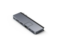 HYPER DUO PRO 7-in-2 USB-C Hub USB Tipo C 104 Mbit/s Gris