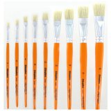 Brosse plate cléopâtre nº12 soie de porc bois fsc vernis protecteur