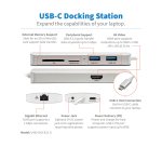 Tripp Lite U442-DOCK11-S station d'accueil USB 3.2 Gen 2 (3.1 Gen 2) Type-C Argent
