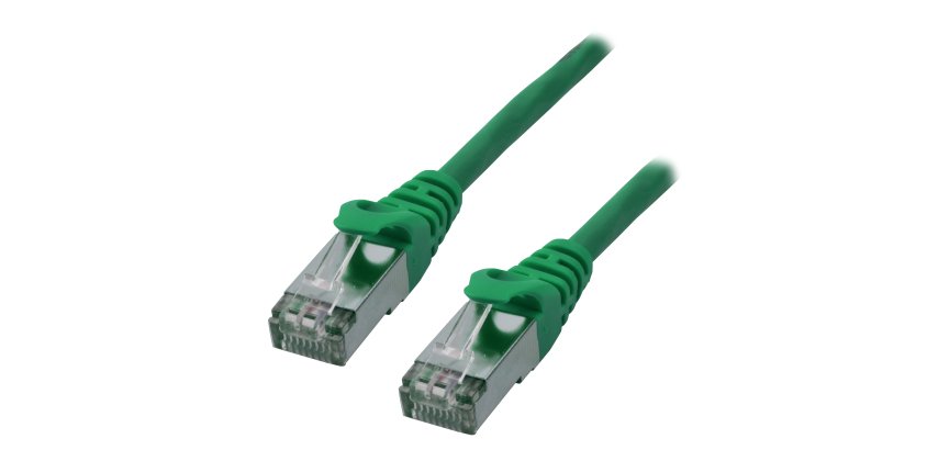MCL FCC6ABMSHF-5M/V câble de réseau Vert Cat6a S/FTP (S-STP) Rond