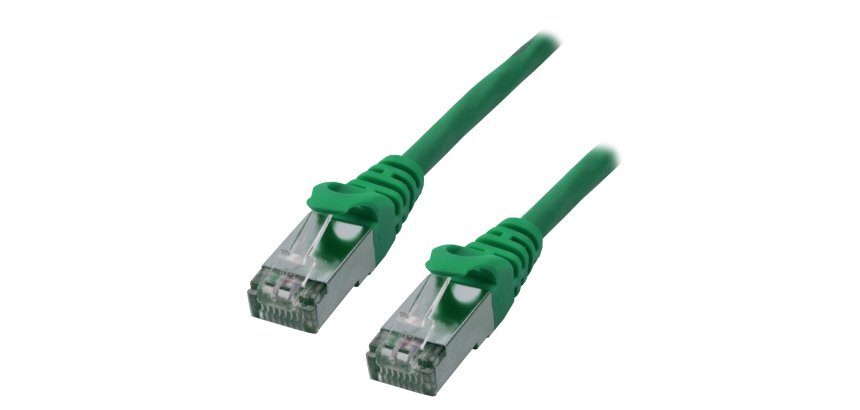 MCL FCC6ABMSHF-5M/V câble de réseau Vert Cat6a S/FTP (S-STP) Rond