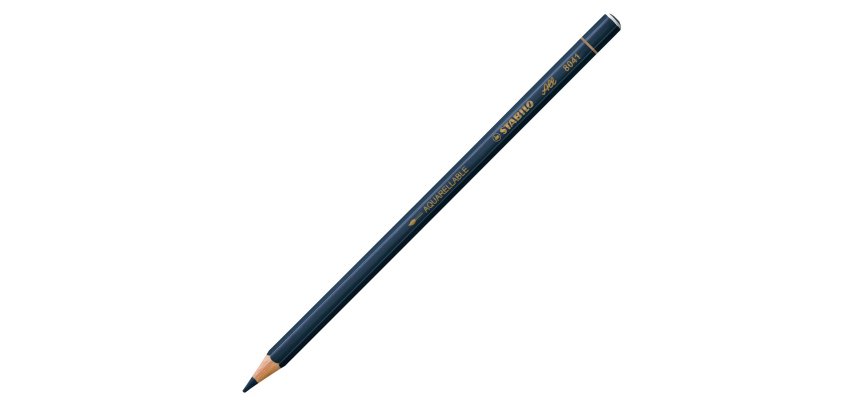 Crayon couleur stabilo all mine grasse adapte toutes surfaces aquarellable finition tete trempee coloris bleu