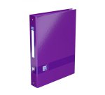 Classeur 4 anneaux cartonné Elba School Life A4 maxi - Dos 4 cm couleurs assorties aléatoires