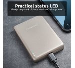 Intenso MW10000 Magnetic Power Bank 10000 mAh – MagSafe Compatible, 15W Wireless Charging, 20W USB-C PD, For iPhone & Android – Tested in Germany – Champagne