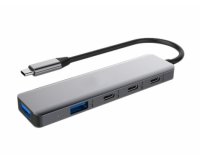 DLH DY-TU5200 hub & concentrateur USB Type-C 10000 Mbit/s Gris