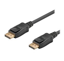 DLH DY-TU3571B câble DisplayPort 2 m Noir
