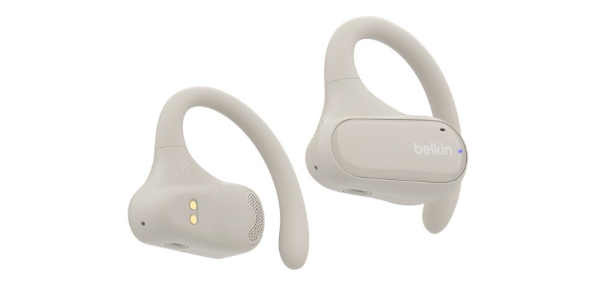 Belkin SoundForm ClearFit Casque True Wireless Stereo (TWS) Crochets auriculaires Appels/Musique/Sport/Au quotidien Bluetooth Sable