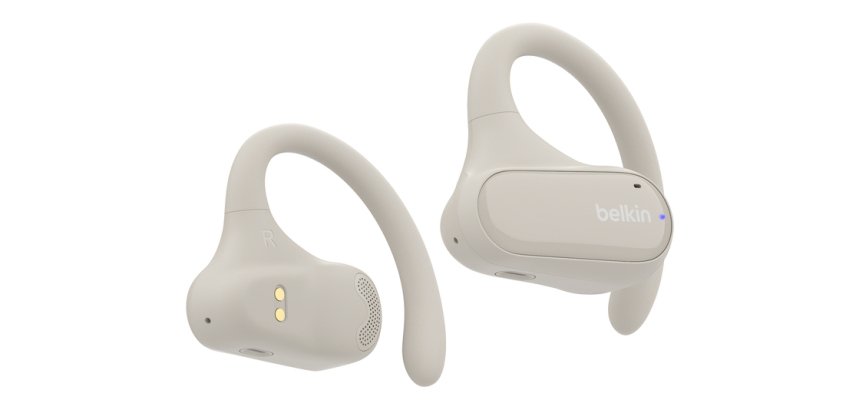 Belkin SoundForm ClearFit Casque True Wireless Stereo (TWS) Crochets auriculaires Appels/Musique/Sport/Au quotidien Bluetooth Sable